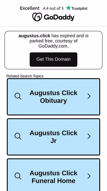 Screenshot of augustus.click