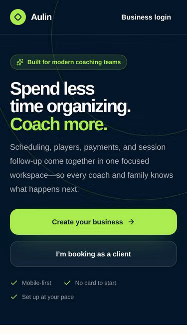 Screenshot of aulin.ai