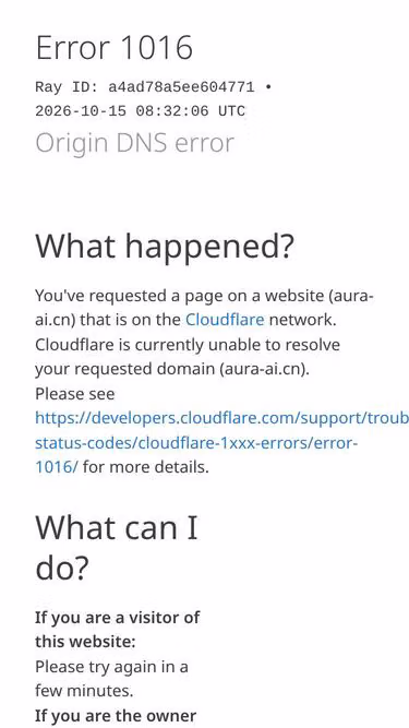 Screenshot of aura-ai.cn