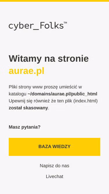 Screenshot of aurae.pl