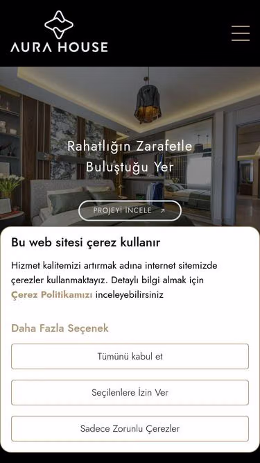 Screenshot of aurahouse.com.tr