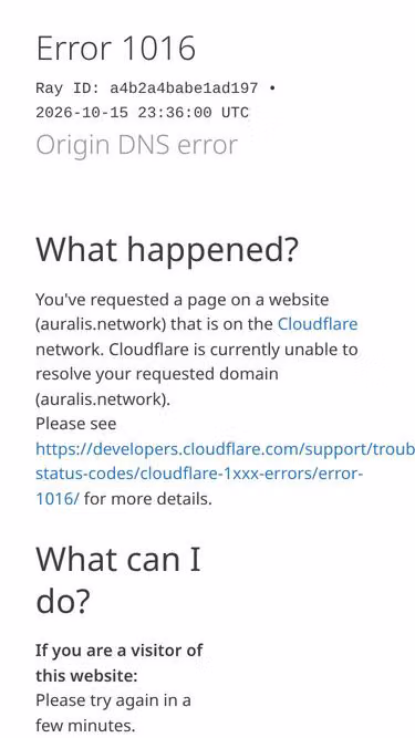 Screenshot of auralis.network