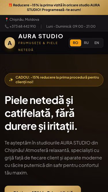 Screenshot of aurastudio.bid