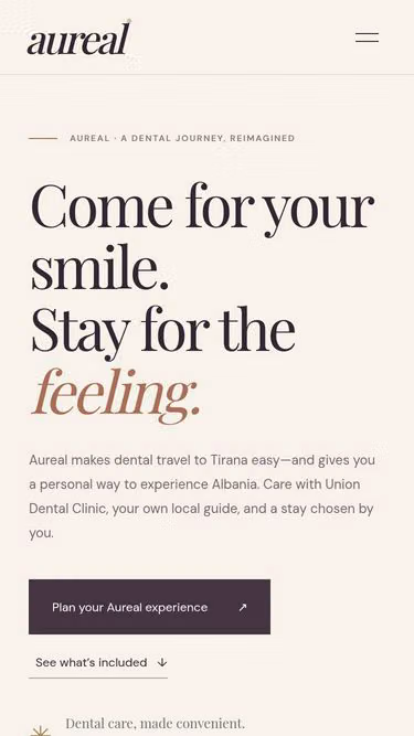 Screenshot of aureal.website