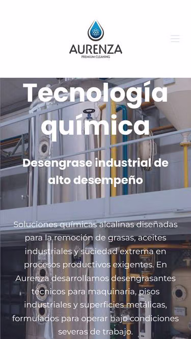 Screenshot of aurenza.com.mx
