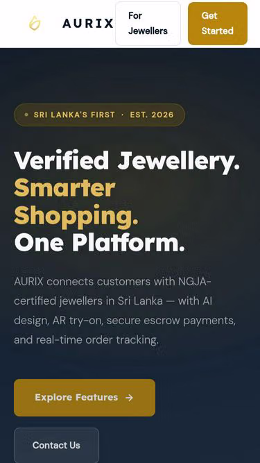 Screenshot of aurix.lk