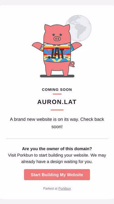 Screenshot of auron.lat