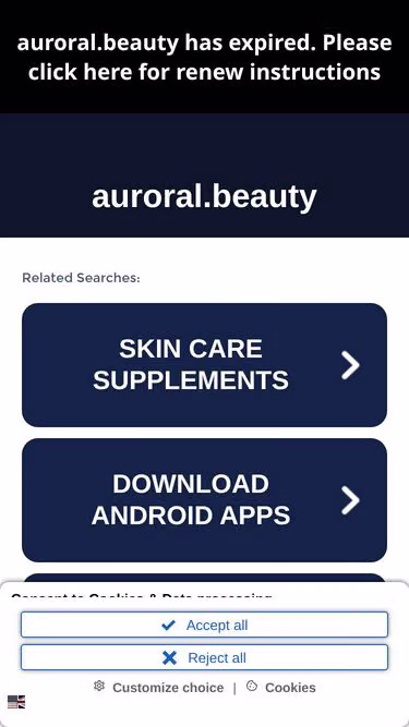 Screenshot of auroral.beauty