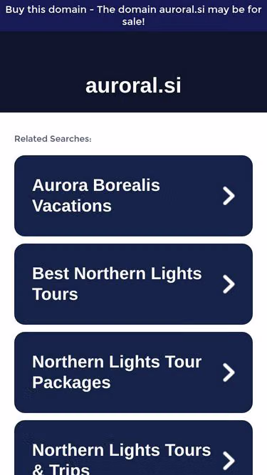 Screenshot of auroral.si