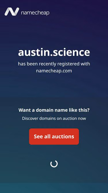 Screenshot of austin.science
