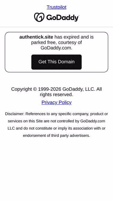 Screenshot of authentick.site