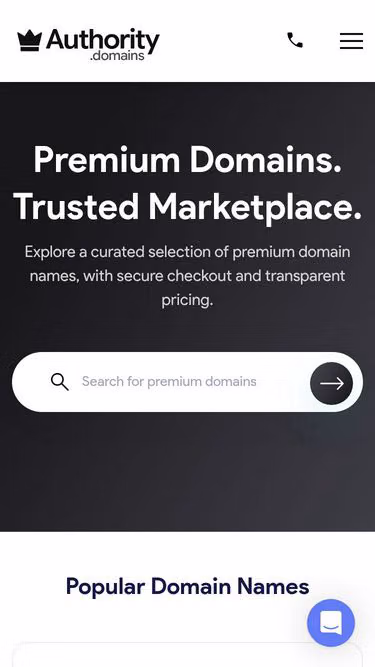 Screenshot of authority.name