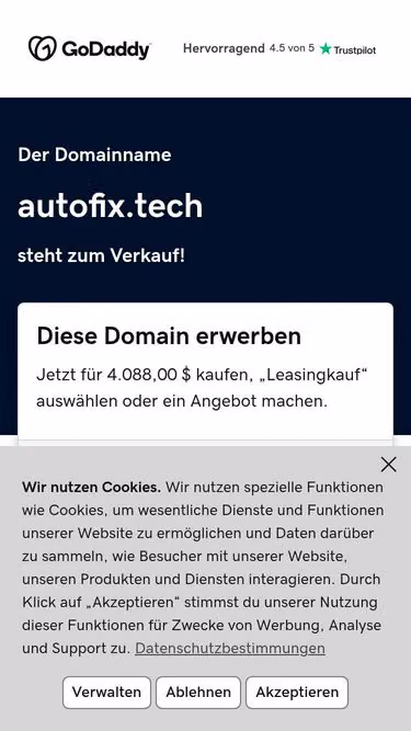 Screenshot of autofix.tech