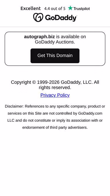 Screenshot of autograph.biz