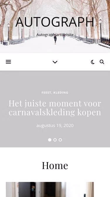 Screenshot of autograph.nl