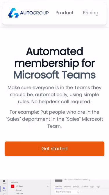 Screenshot of autogroup.io