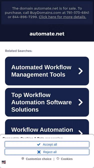Screenshot of automate.net