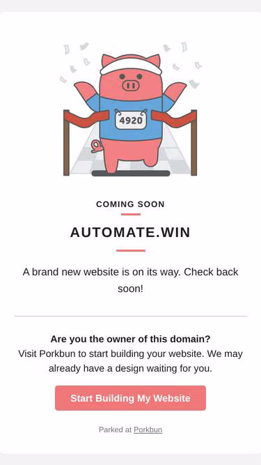 Screenshot of automate.win