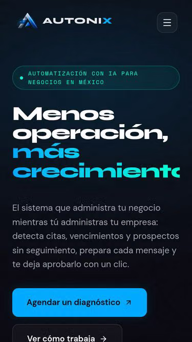 Screenshot of autonix.mx