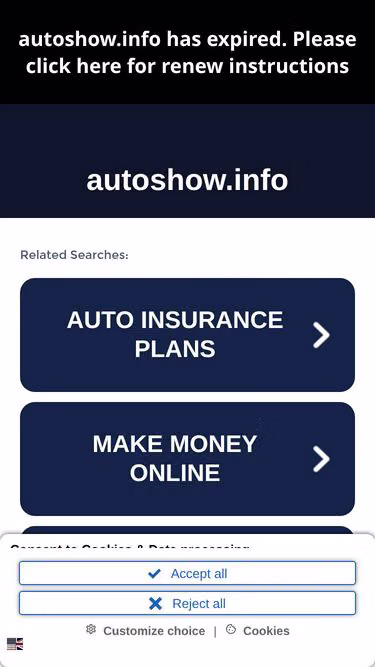 Screenshot of autoshow.info