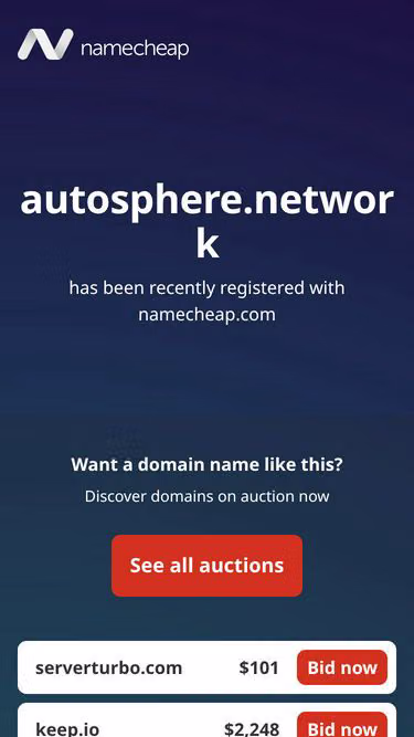 Screenshot of autosphere.network