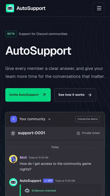 Screenshot of autosupport.top