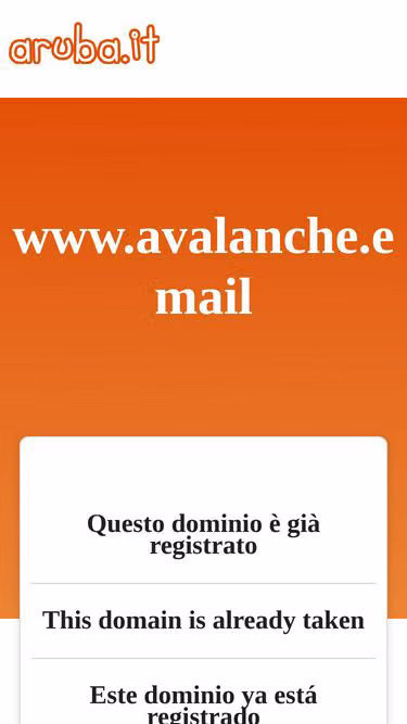 Screenshot of avalanche.email