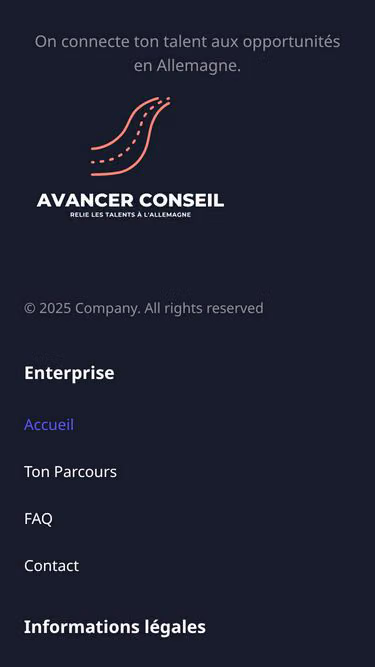 Screenshot of avancer.tn
