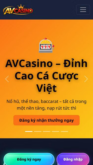 Screenshot of avcasino.biz