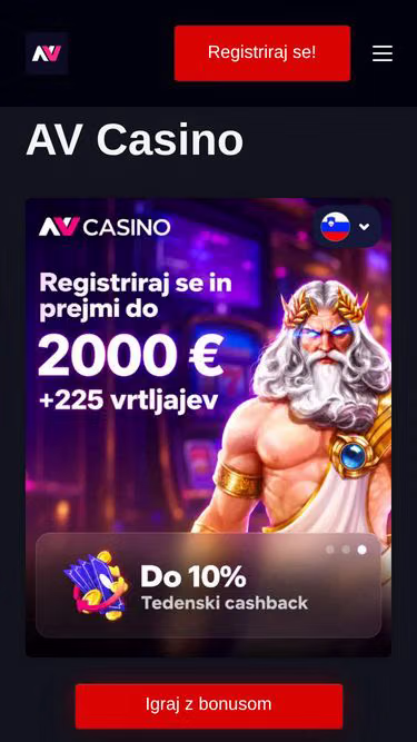 Screenshot of avcasino.si