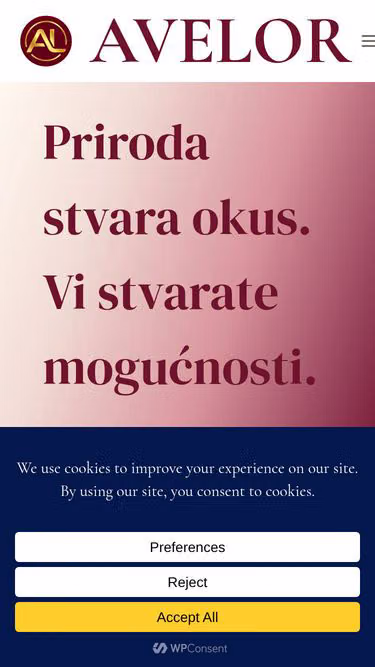 Screenshot of avelor.hr