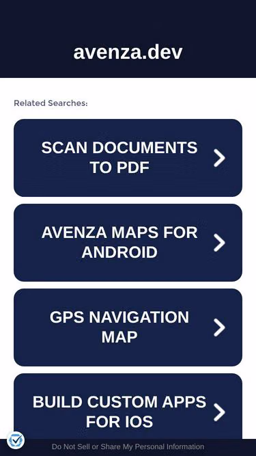 Screenshot of avenza.dev