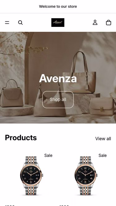 Screenshot of avenza.site
