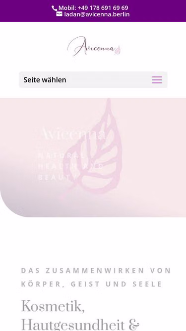 Screenshot of avicenna.berlin