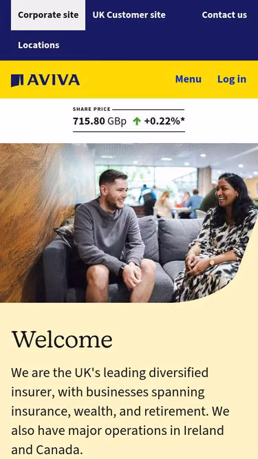 Screenshot of aviva.group