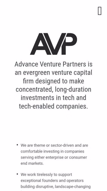 Screenshot of avp.vc