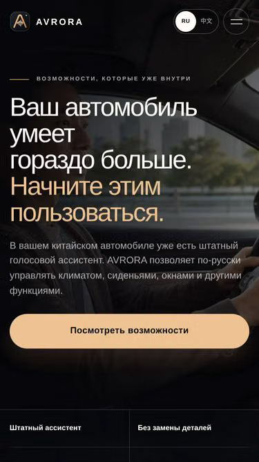 Screenshot of avrora.skin