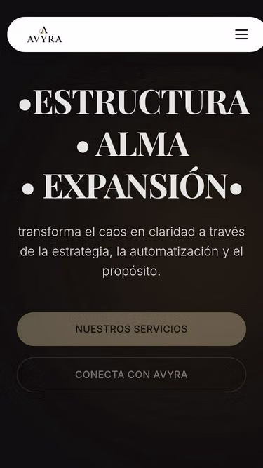 Screenshot of avyra.agency