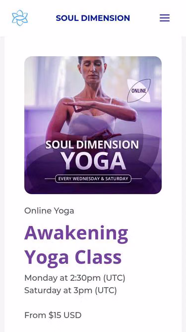 Screenshot of awakening.yoga