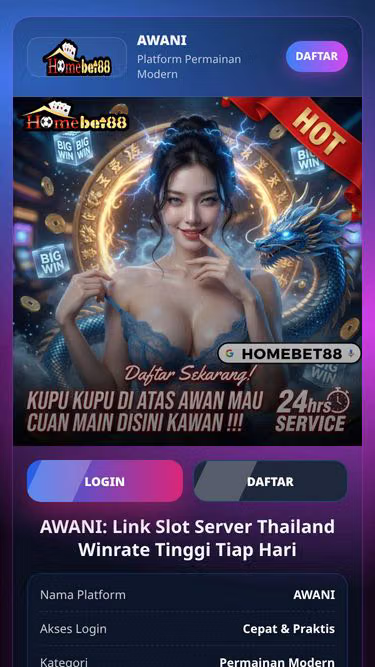 Screenshot of awani.website