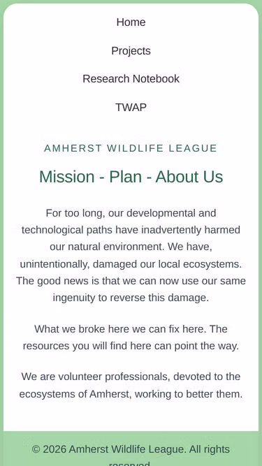 Screenshot of awl.eco
