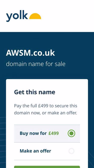 Screenshot of awsm.co.uk
