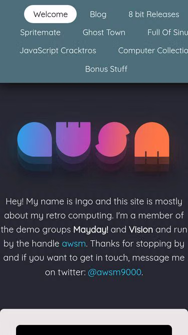 Screenshot of awsm.de