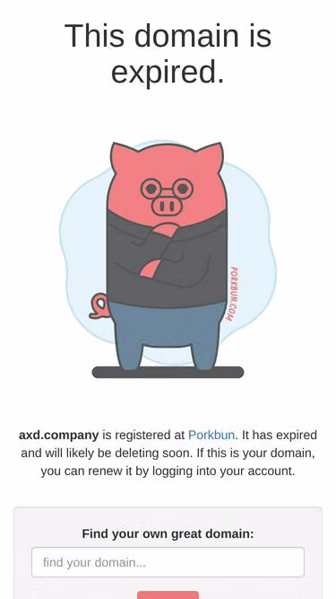 Screenshot of axd.company