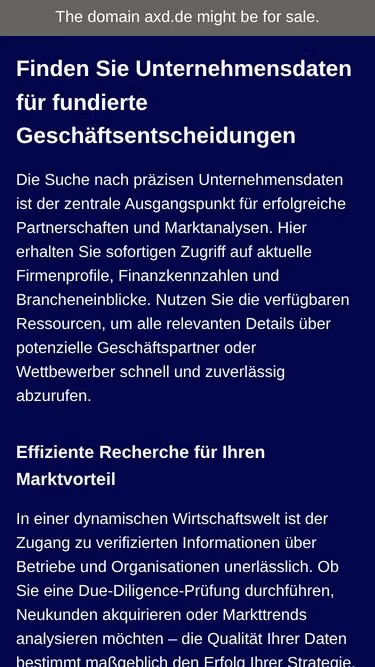 Screenshot of axd.de