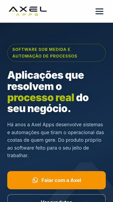 Screenshot of axel.app.br