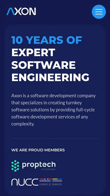 Screenshot of axon.company