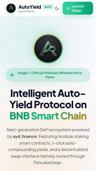 Screenshot of ayd.finance