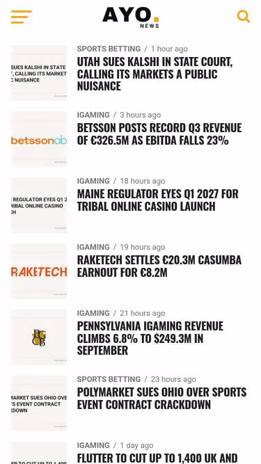 Screenshot of ayo.news