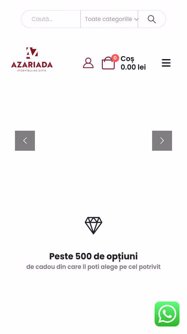 Screenshot of azaria.ro